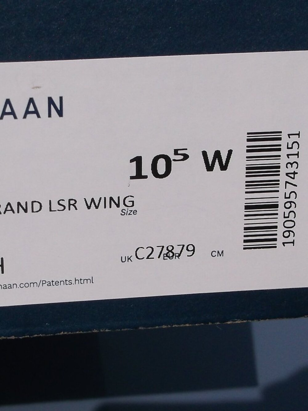 Cole Haan 2.ZEROGRAND Laser Wingtip Oxford Shoes | Men’s 10.5W | NWT on Box - Picture 4 of 8